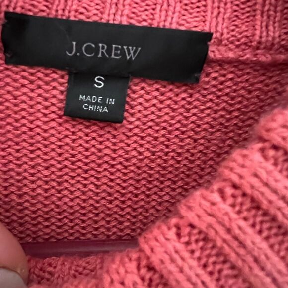 J. Crew Size S Cotton Cashmere Patch Pocket Mockneck Sweater - Picture 9 of 9